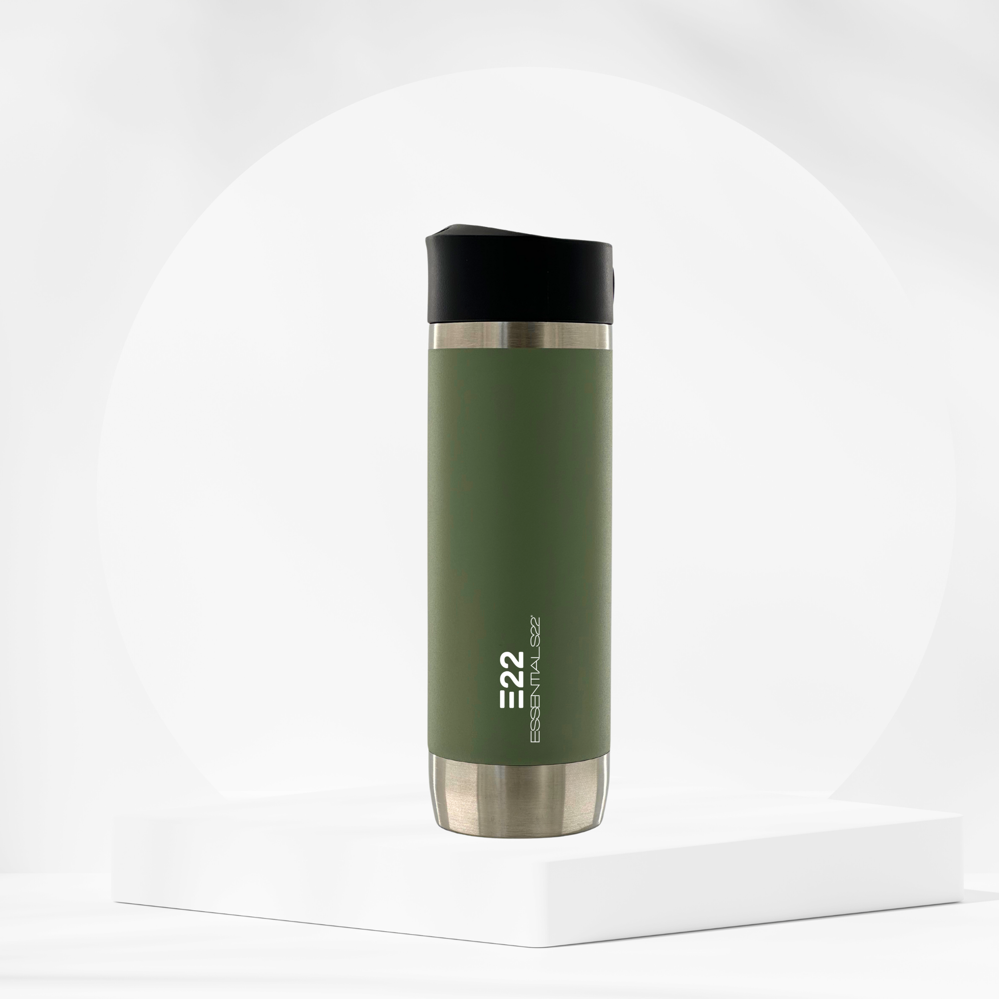 Premium 18/8 Stainless Steel Travel Tumbler - Press-to-Drink 450ml (15.22 fl oz)
